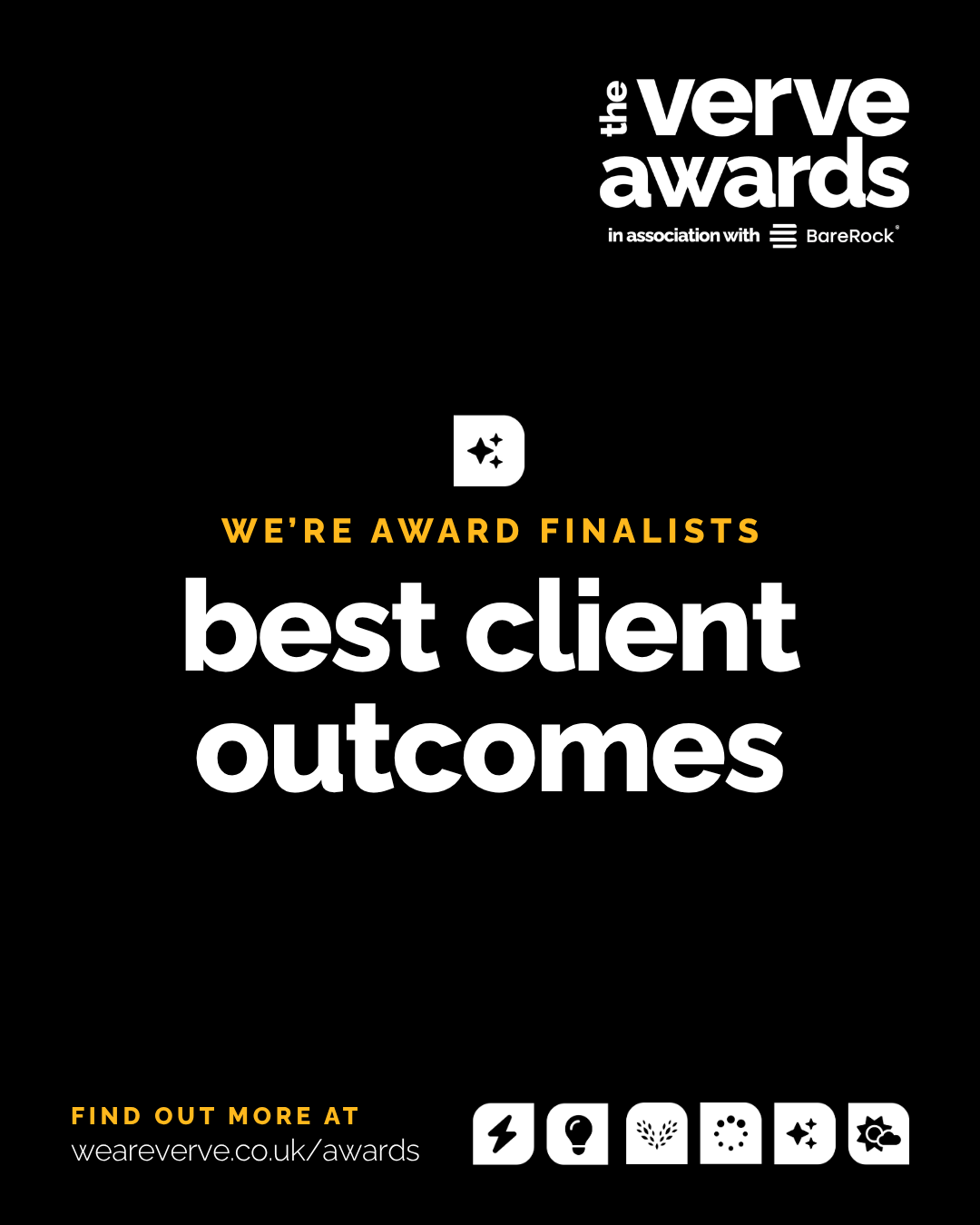 Verve Award Client Outcomes Finalist
